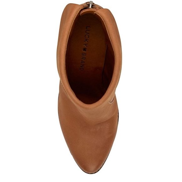 New Women's Lucky brand Leather Heel Booties - Picture 6 of 8